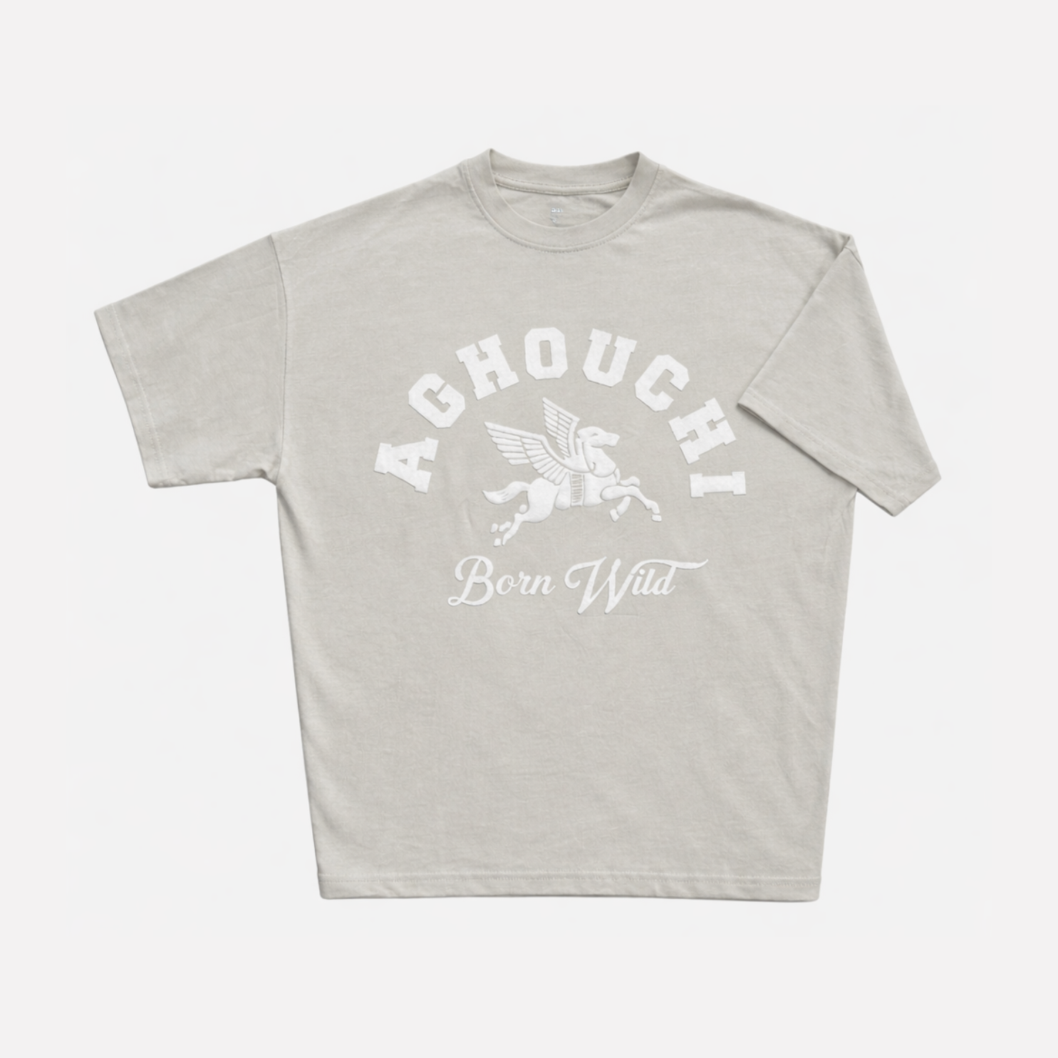 BORN WILD TSHIRT - COLOR VINTAGE WHITE