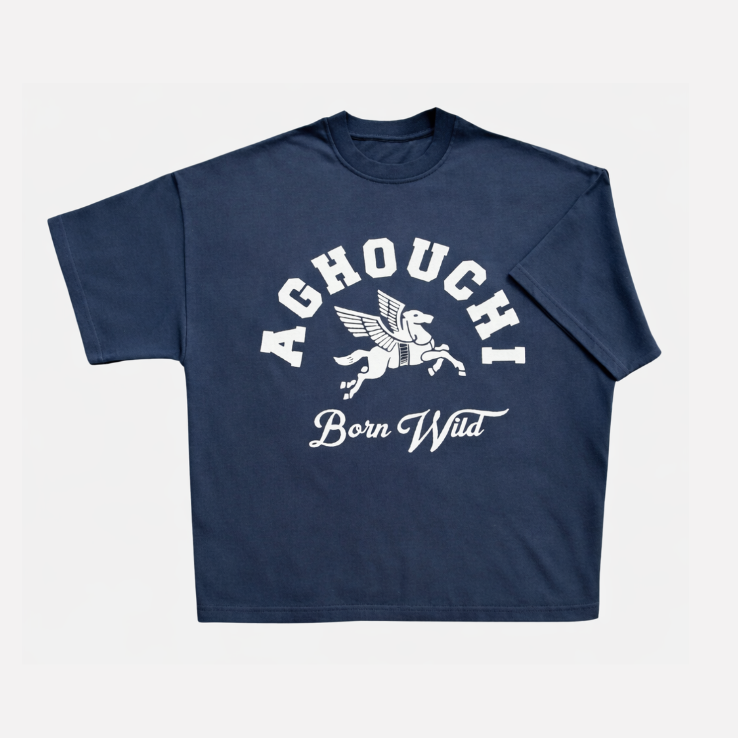 BORN WILD TSHIRT - COLOR AZULMARINO