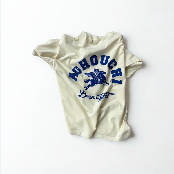 BORN WILD TSHIRT - COLOR BEIGE