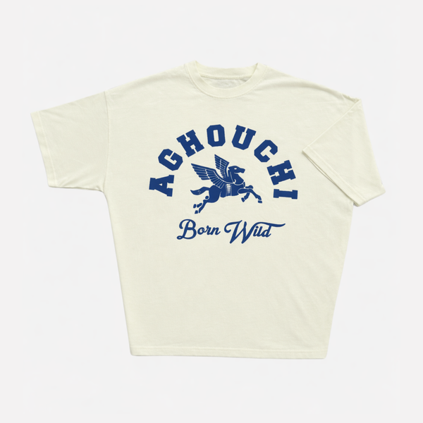 BORN WILD TSHIRT - COLOR BEIGE