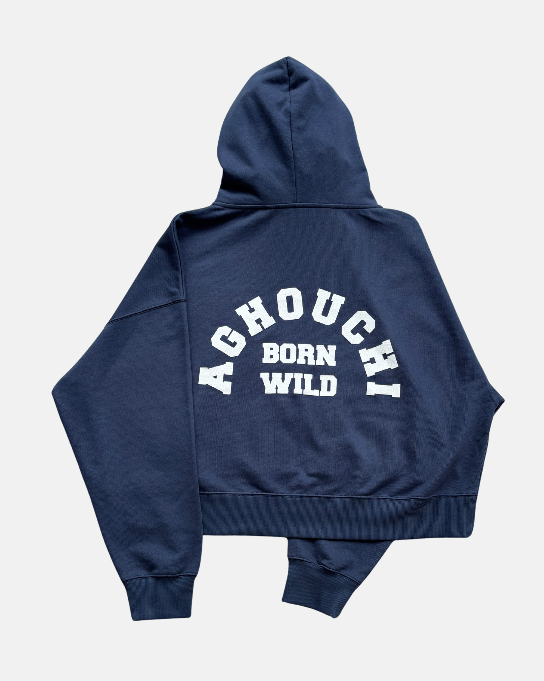 BORN WILD HOODIE - COLOR AZUL MARINO